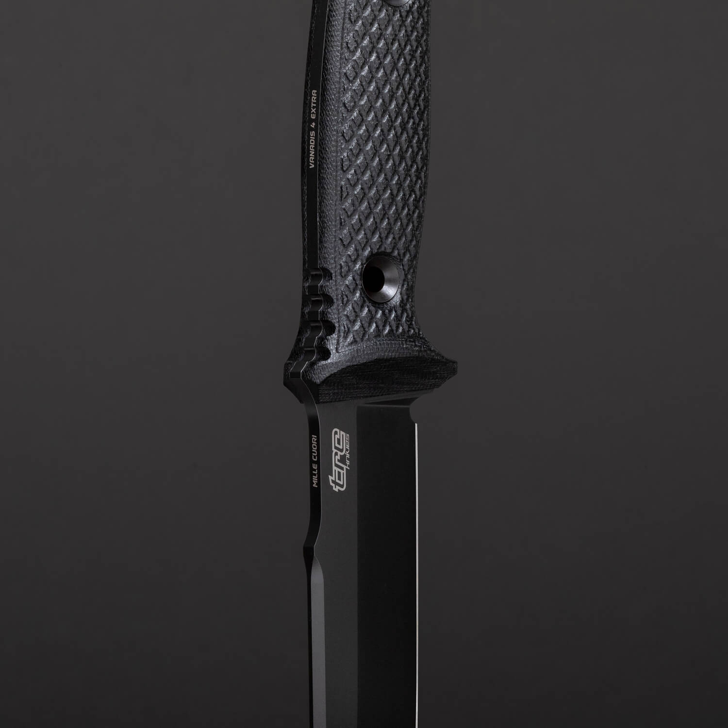 Mille Cuori Black - Vanadis 4 Extra Standard Knife | TRC Knives